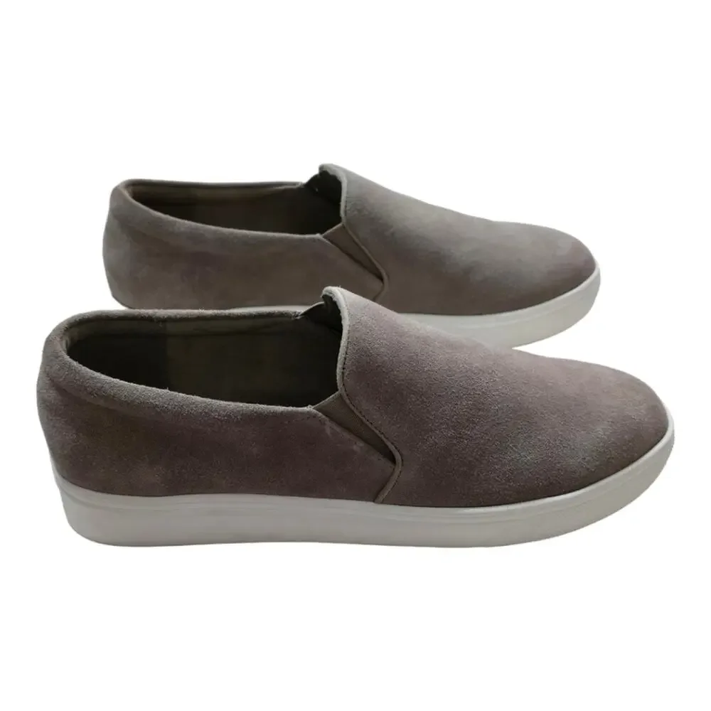 BLONDO Waterproof Beige Suede‎ Slip On Grey Sneakers Women's Size 9